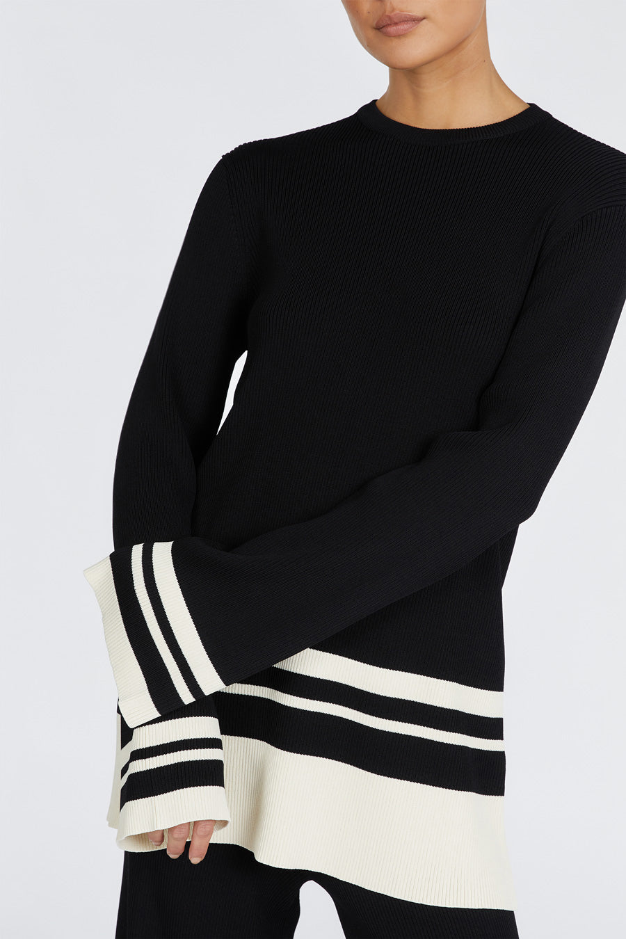 MADISON BLACK CONTRAST JUMPER