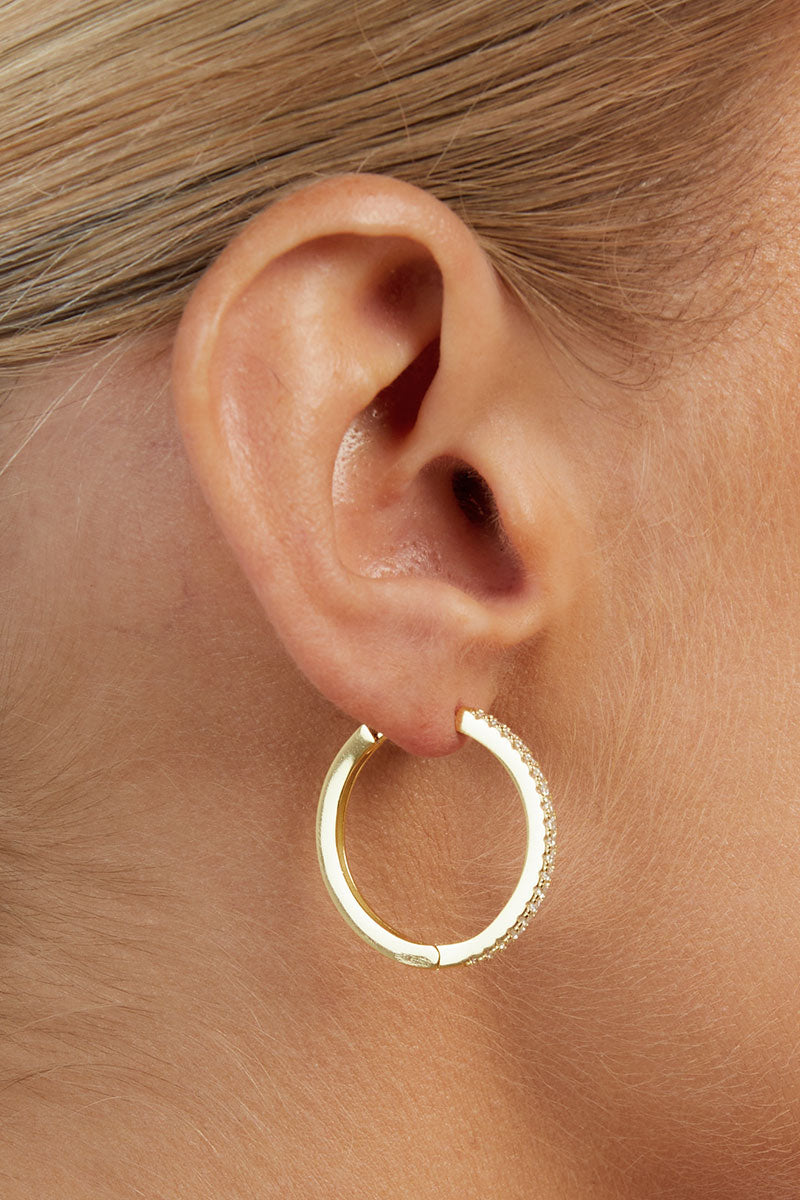 PORTER ANGEL GOLD HOOPS 20MM