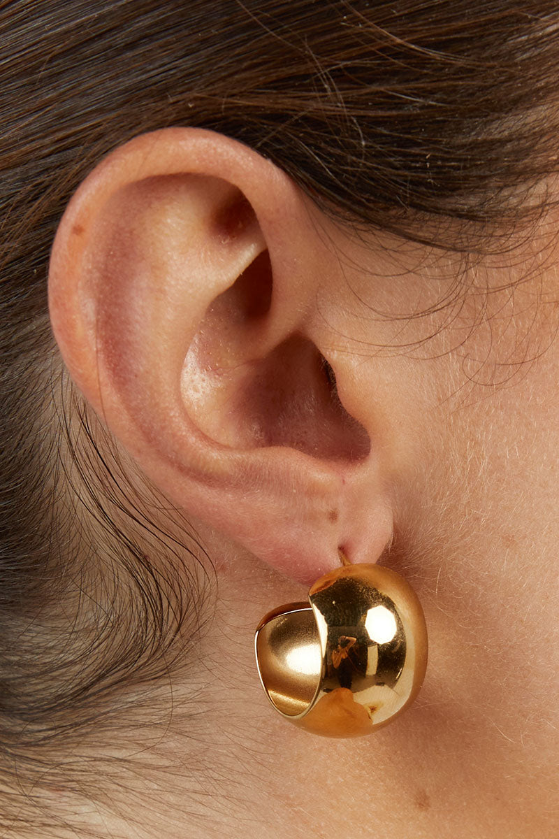 CENDRE CHATEAU GOLD HOOP EARRINGS