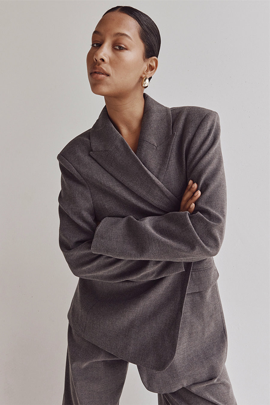 HARLEY CHARCOAL BOYFRIEND BLAZER