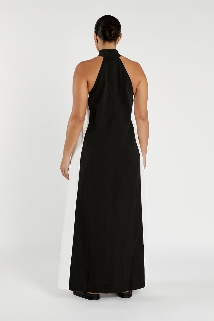 AURORA COTTON TWO TONE MIDI DRESS