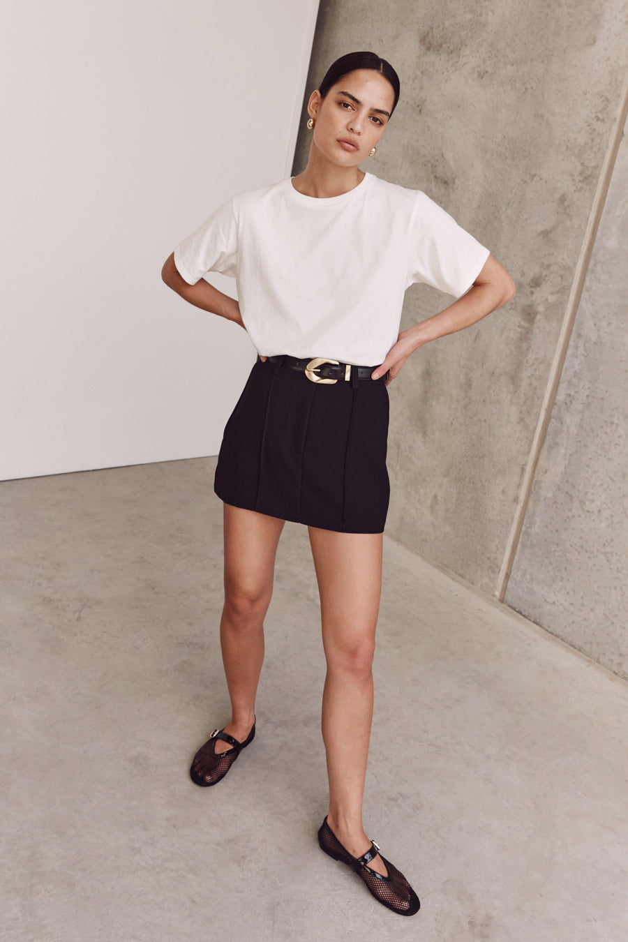 ROWAN BLACK SKORT