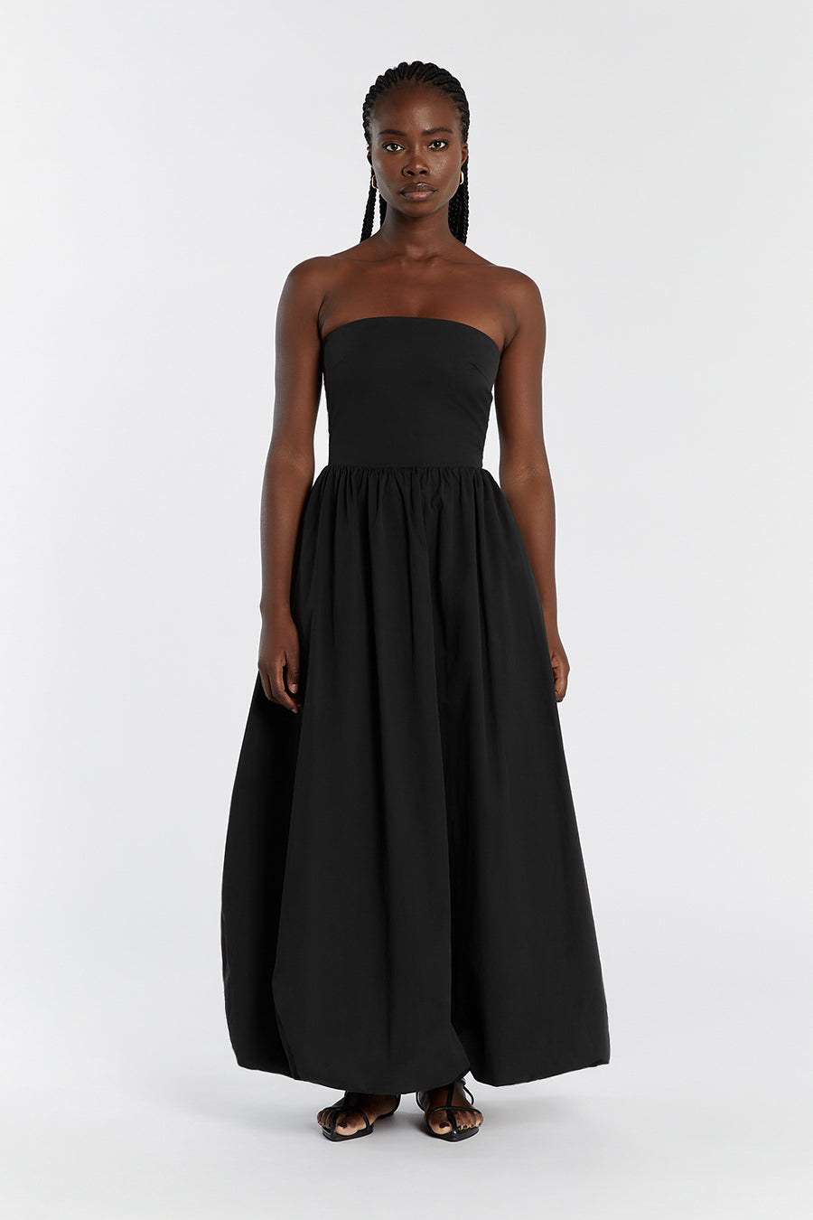 MONTY BLACK COTTON BUBBLE DRESS