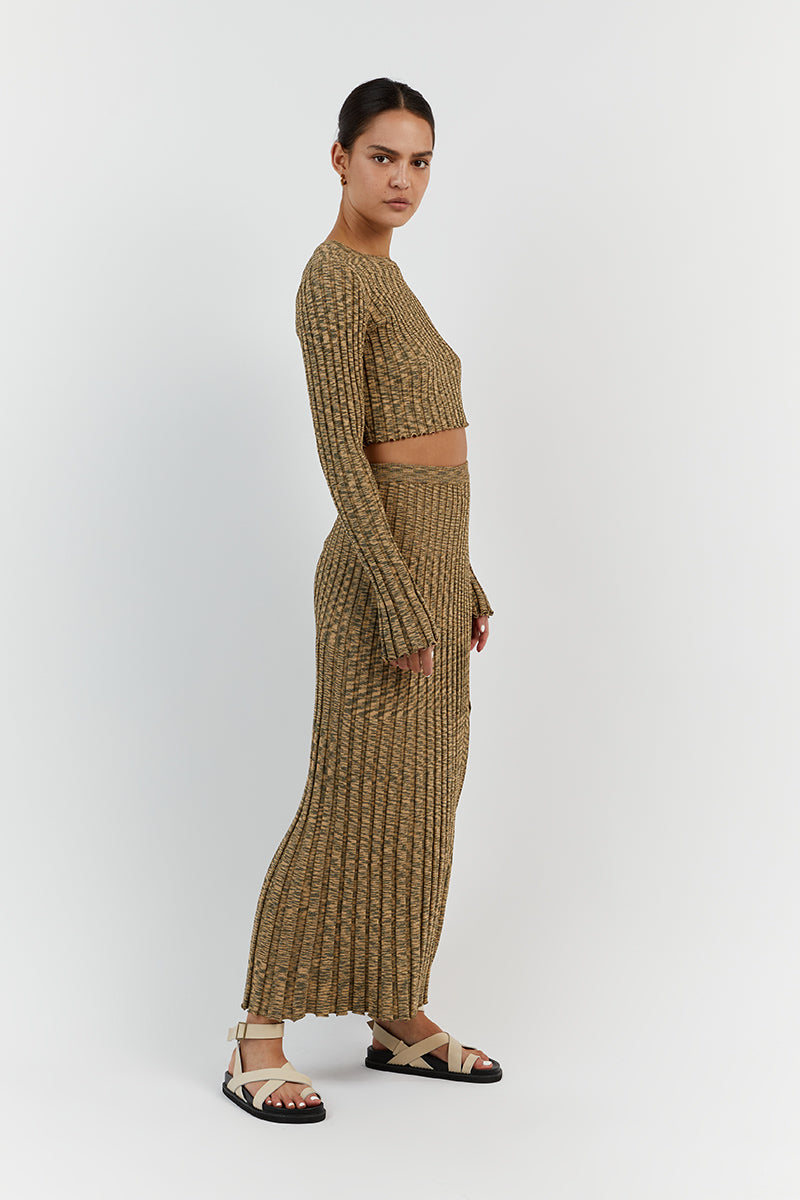 SADIE OLIVE MARLE LONG SLEEVE KNIT TOP