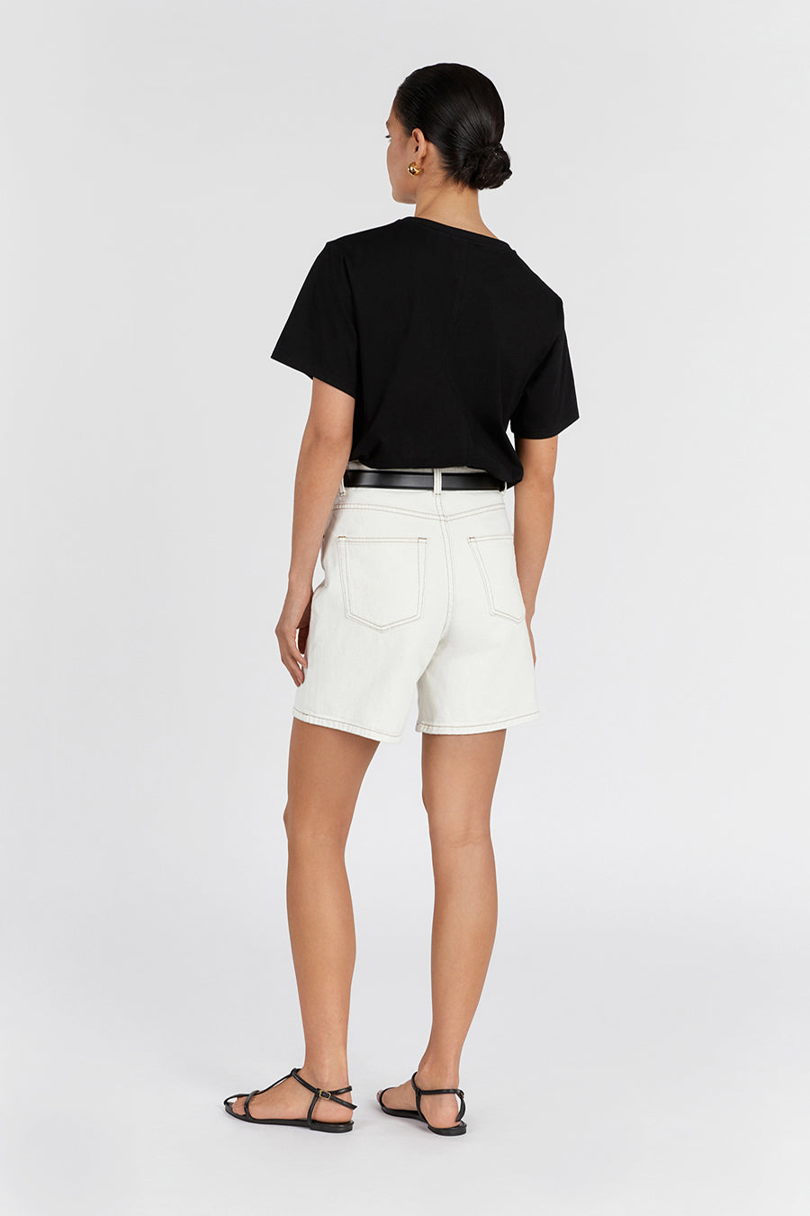 JOPLIN CREAM DENIM SHORT