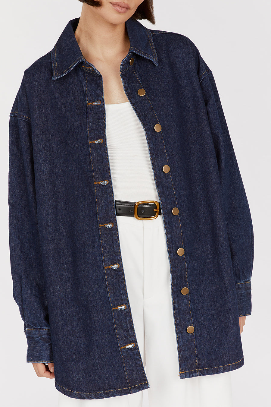 KALLEN INDIGO DENIM SHACKET