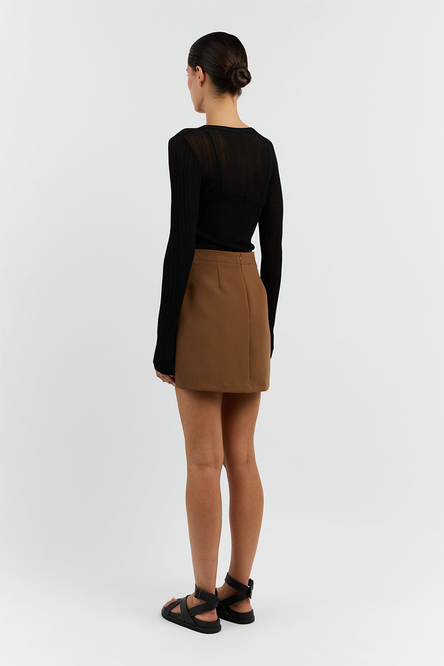 ROWAN CARAMEL MINI SKIRT