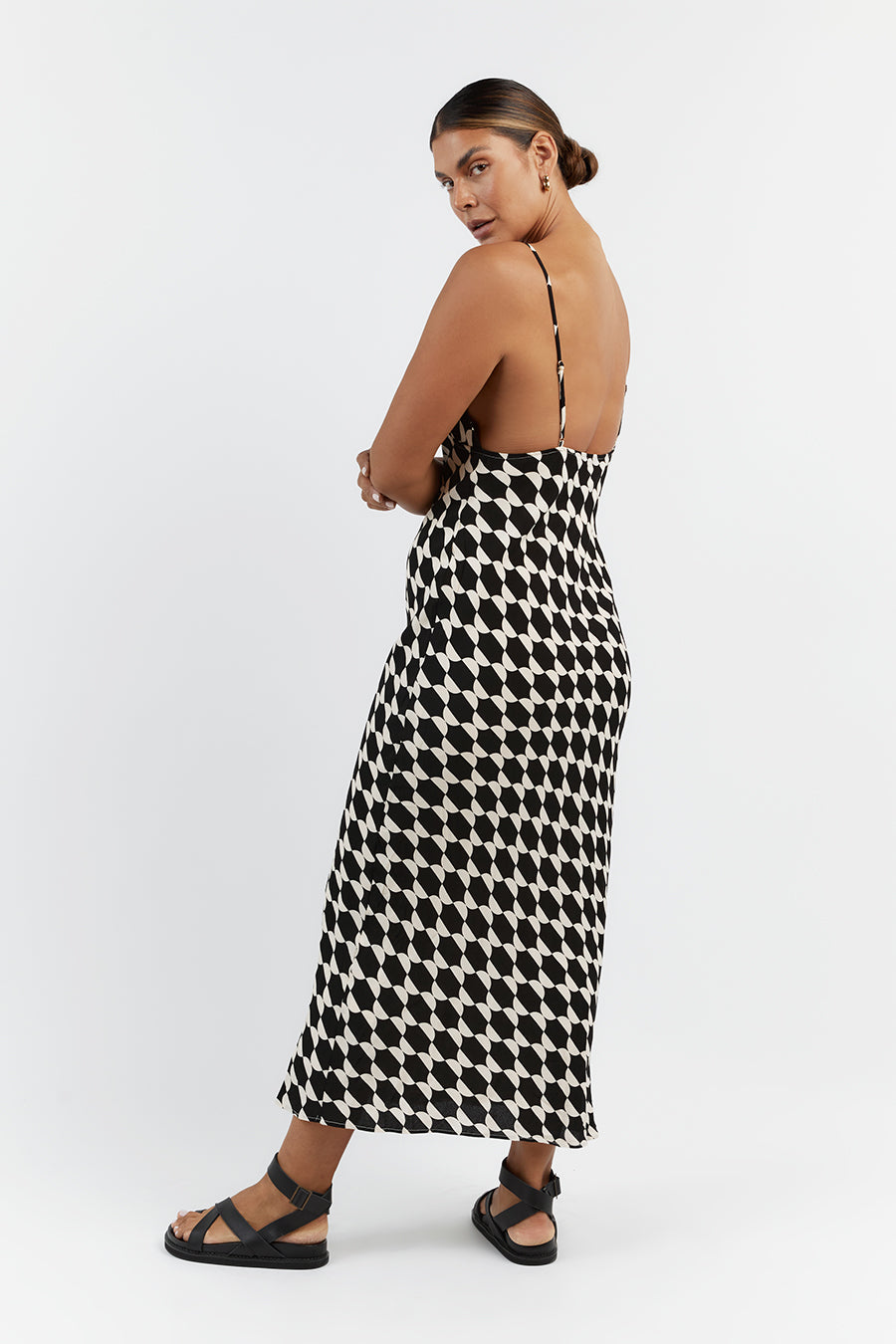 HATTIE SLIP MIDI DRESS