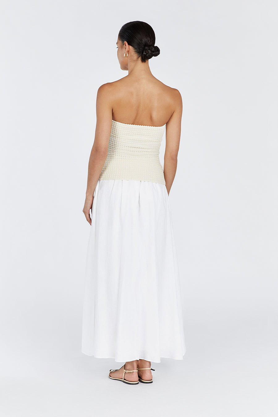 ALEX CREAM BANDEAU TOP