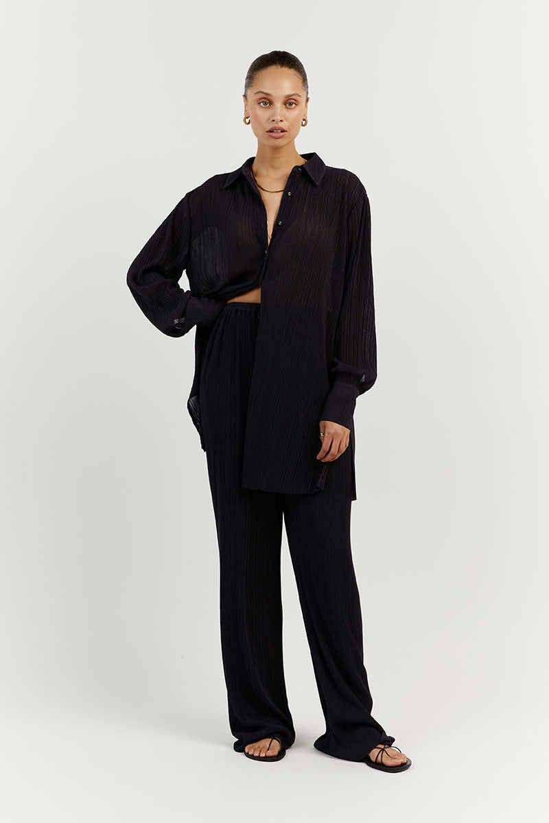 PORTER INK PLISSE PANT