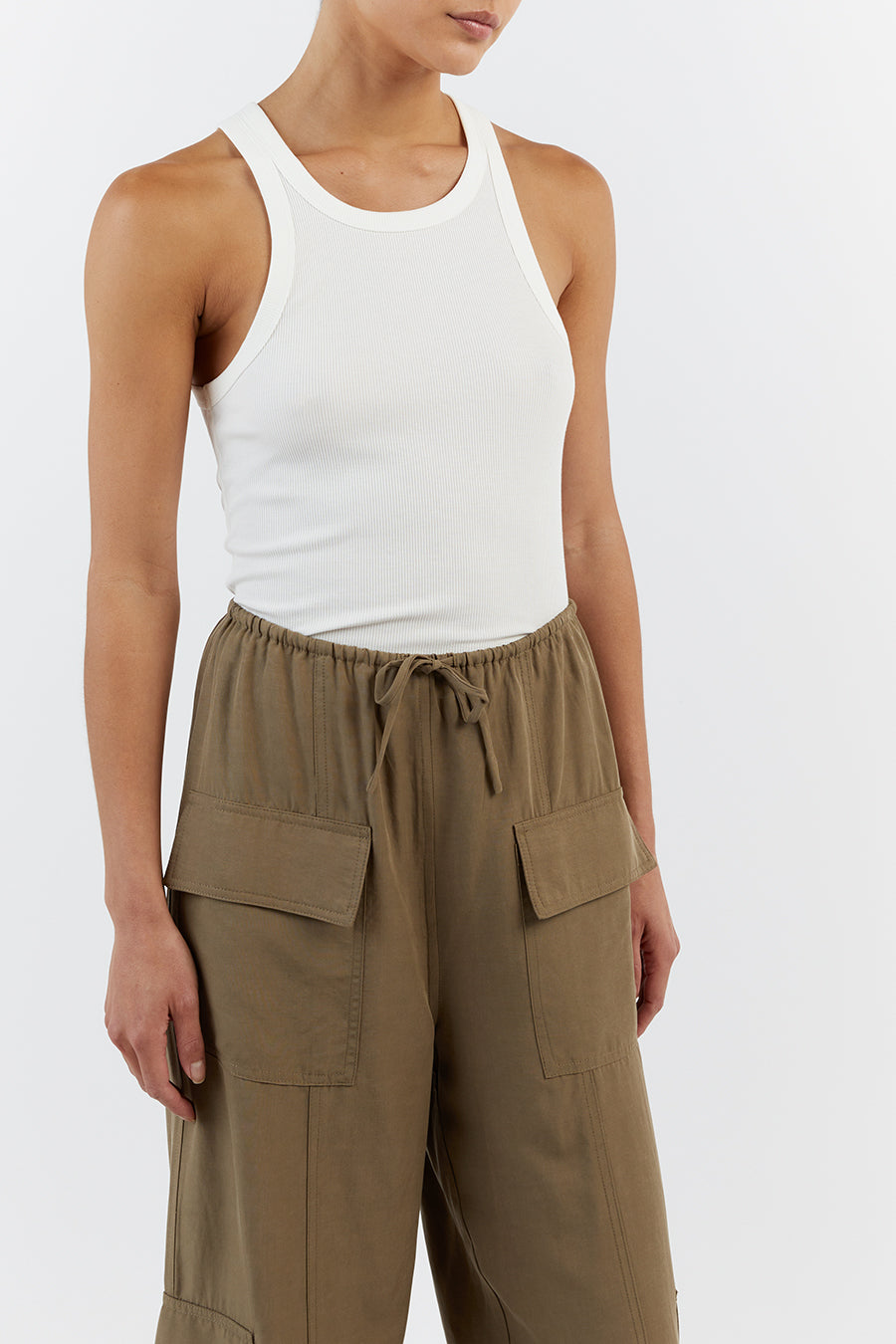 HEIDI FERN TENCEL BLEND CARGO PANT