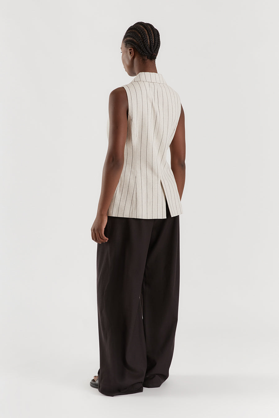 MURPHY NATURAL PINSTRIPE VEST