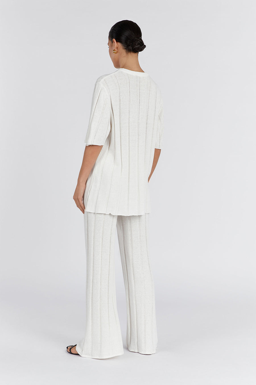 EMERY OFF WHITE WIDE LEG PANT