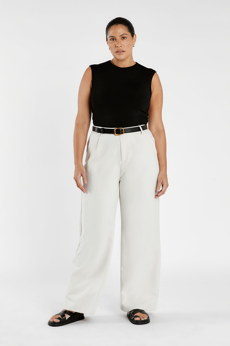 ROMY BLACK SLEEVELESS TOP