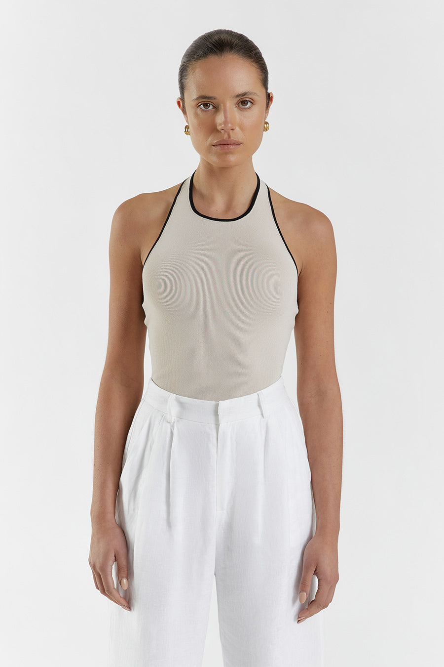 KARLIE STONE BIND HALTER TOP