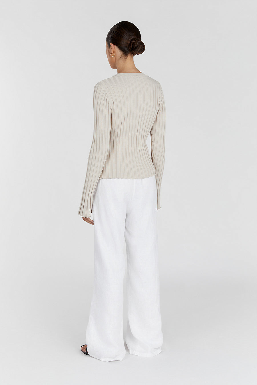 ADA STONE LONG SLEEVE KNIT TOP