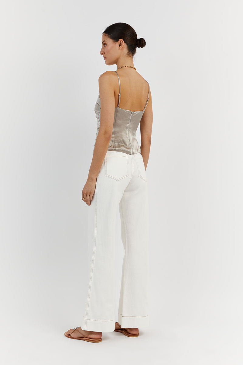 BOBBY PEWTER STRAIGHT ACROSS TOP