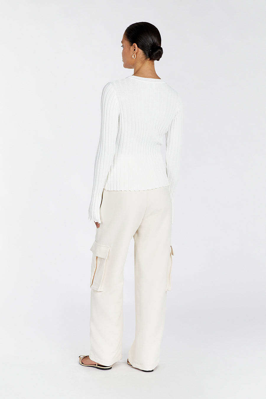 ADA OFF WHITE LONG SLEEVE KNIT TOP