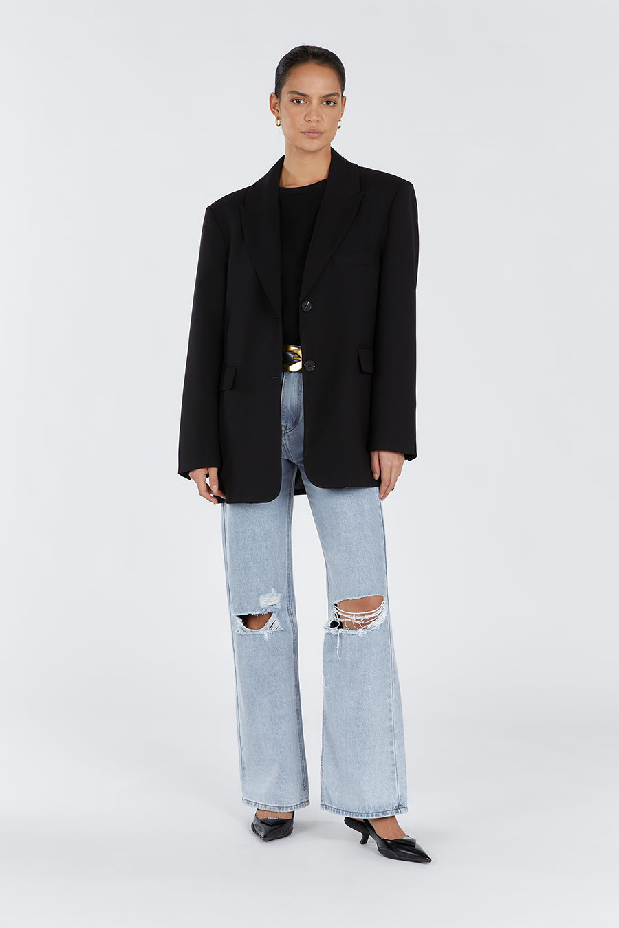 HARLEY BLACK BOYFRIEND BLAZER