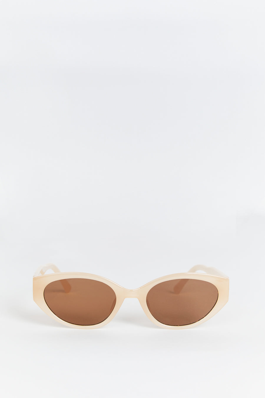 HARVEY CREAM OVAL SUNGLASSES