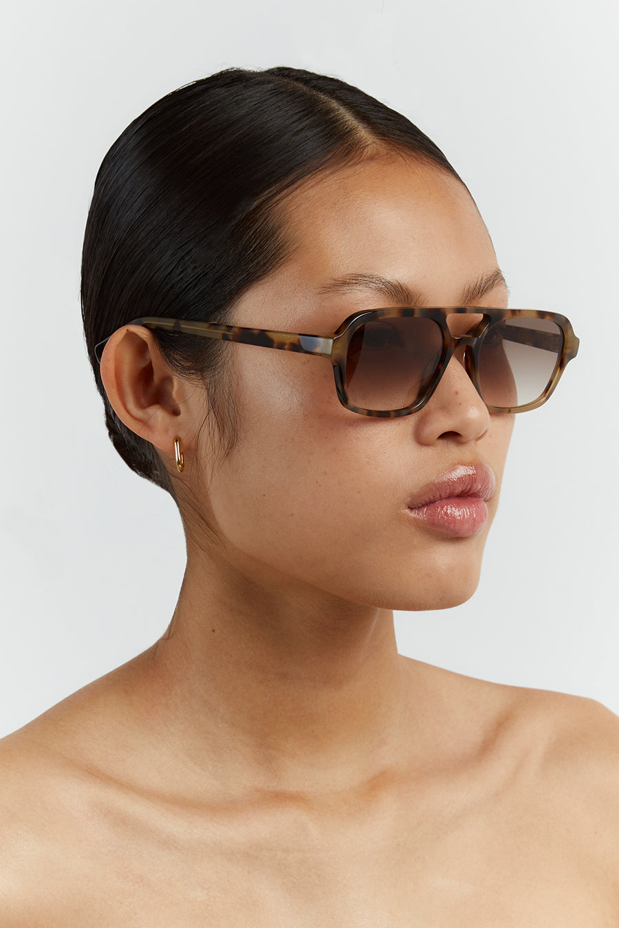 LUV LOU DUSTY MOCHA TORT SUNGLASSES