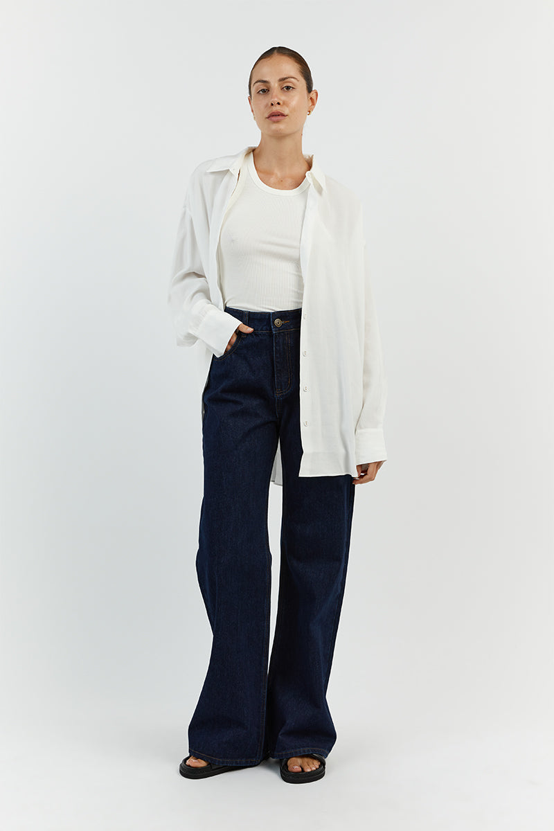 ELLISON WHITE OVERSIZED SHIRT