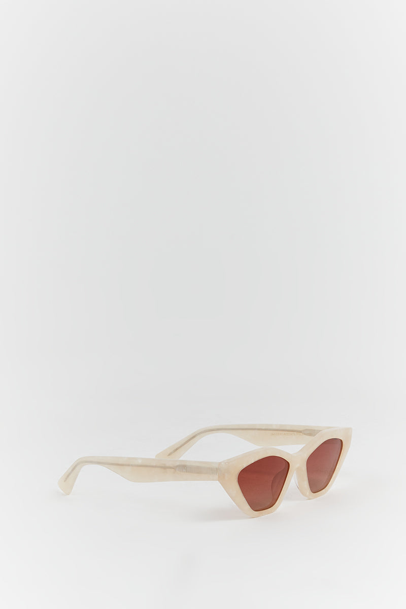 ARMS OF EVE JAGGER CREAM SUNGLASSES