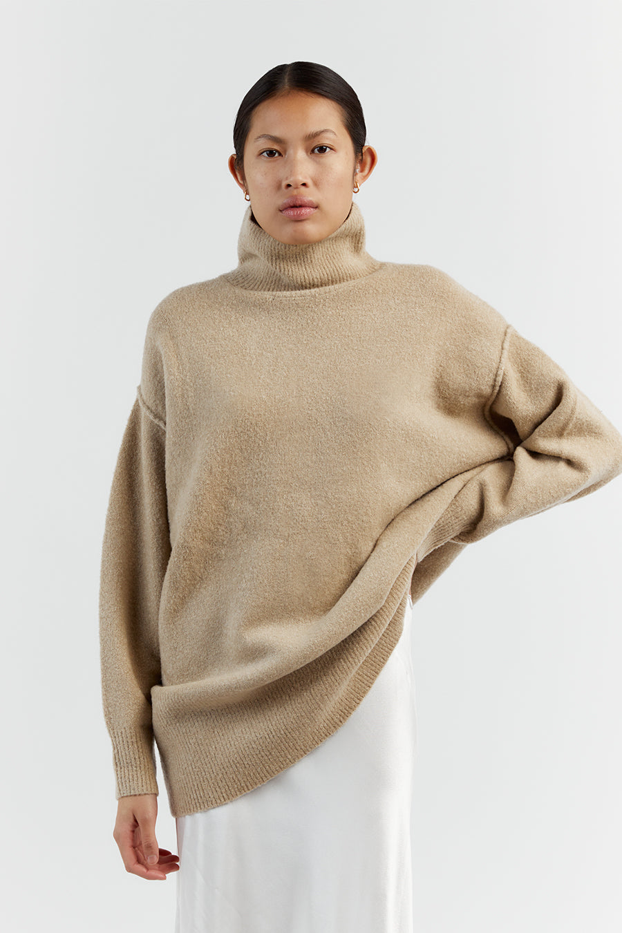BROOKLYN OAT HIGH NECK JUMPER