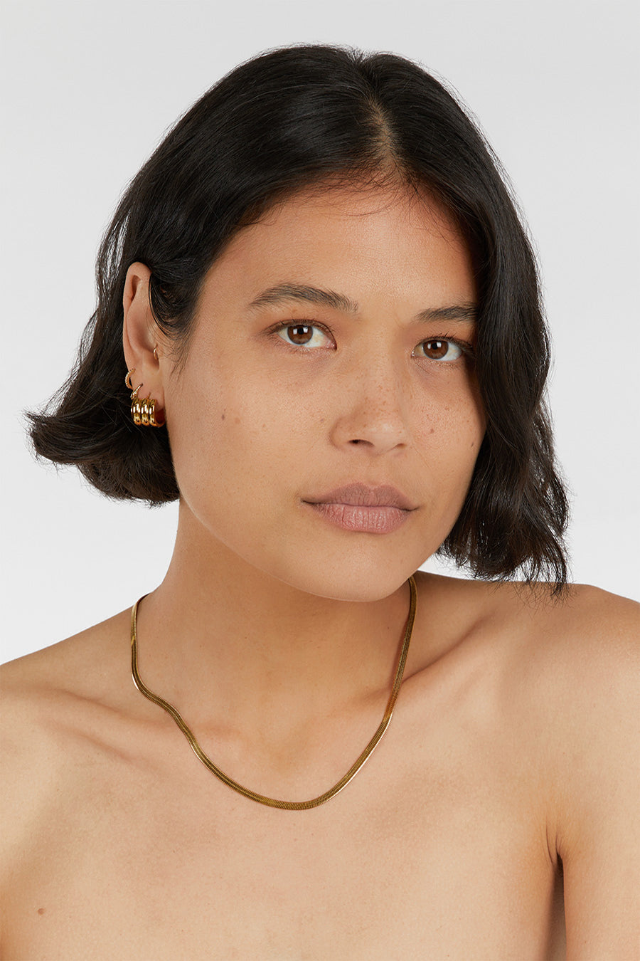 CENDRE BEAU GOLD SNAKE NECKLACE