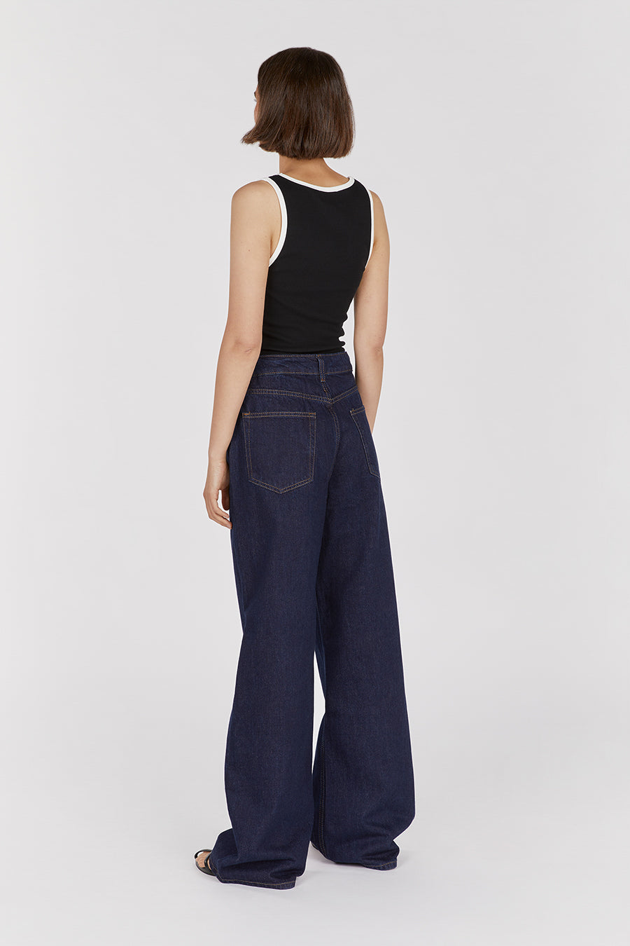 REAGAN INDIGO SLOUCHY DENIM JEAN