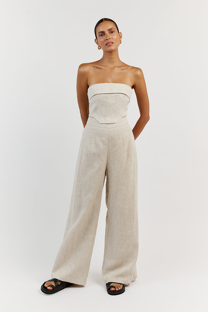 LILY NATURAL LINEN CORSET