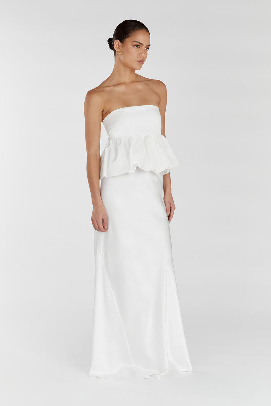 TULLULAH WHITE COTTON BUBBLE TOP