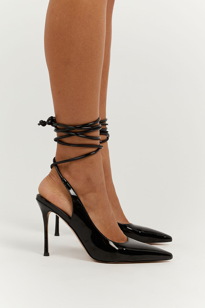 ALIAS MAE BOBBY BLACK PATENT HEEL