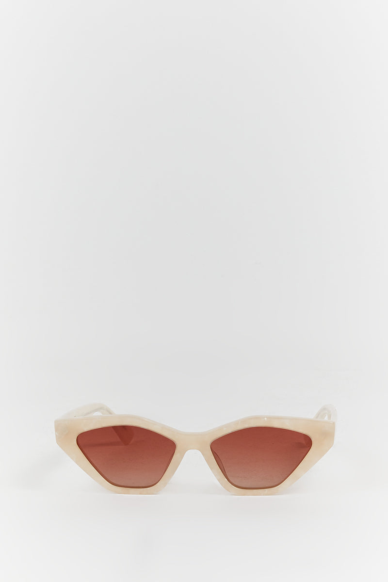 ARMS OF EVE JAGGER CREAM SUNGLASSES