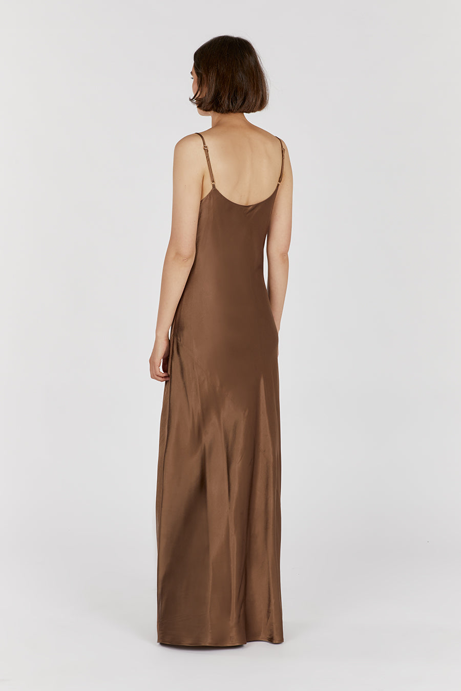 MYA COCO SATIN SLIP MAXI DRESS