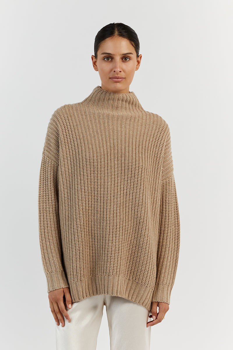 OSLO OAT MARLE LONGLINE JUMPER