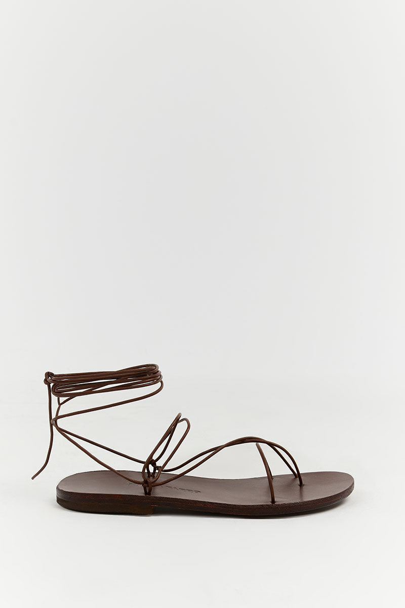 MARIA FARRO AELIA DARK BROWN SANDAL