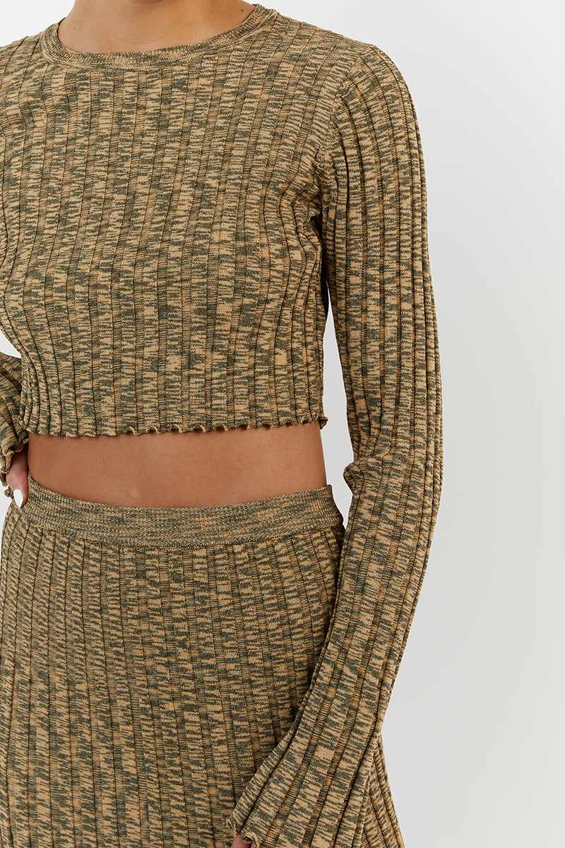 SADIE OLIVE MARLE LONG SLEEVE KNIT TOP