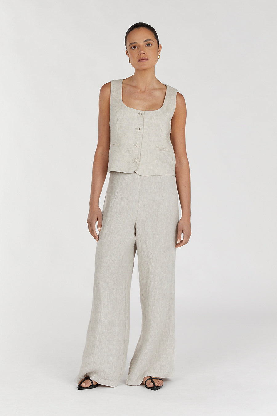 FLICK NATURAL LINEN PANT