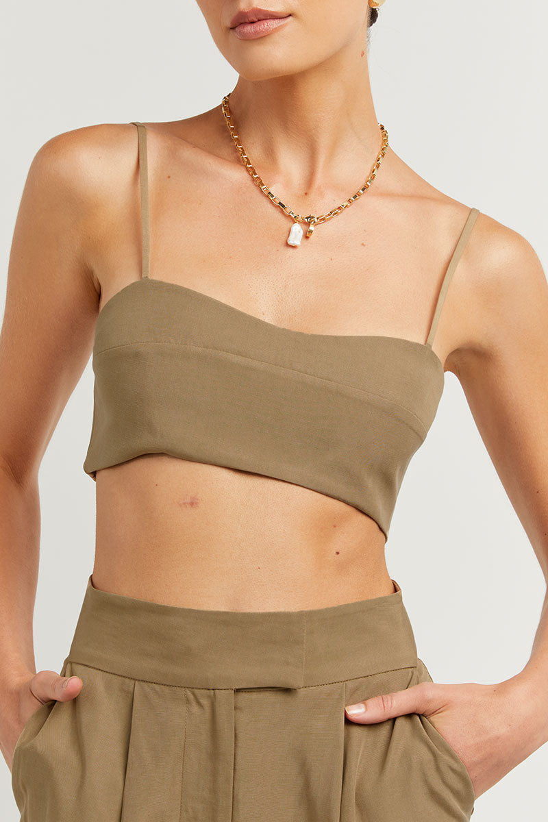 KARLA FERN TENCEL BLEND CROP TOP