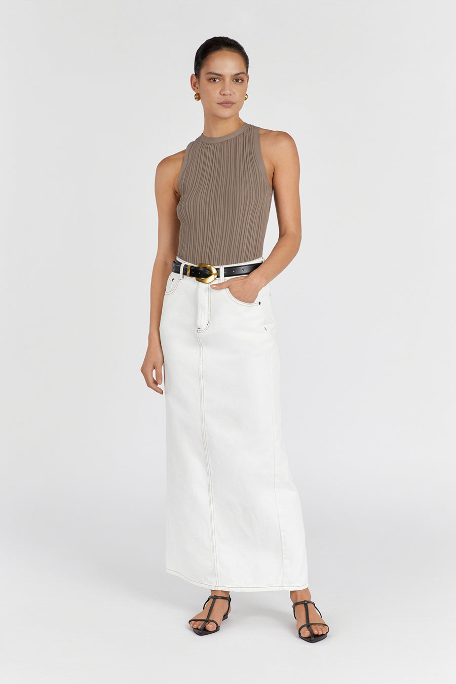 ANDERS LATTE KNIT TANK