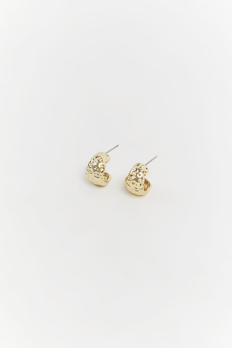 LUV AJ MOLTEN MINI GOLD HOOPS