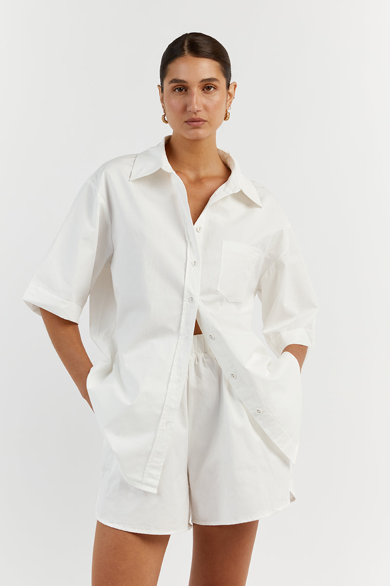 MAXIE WHITE COTTON SHIRT