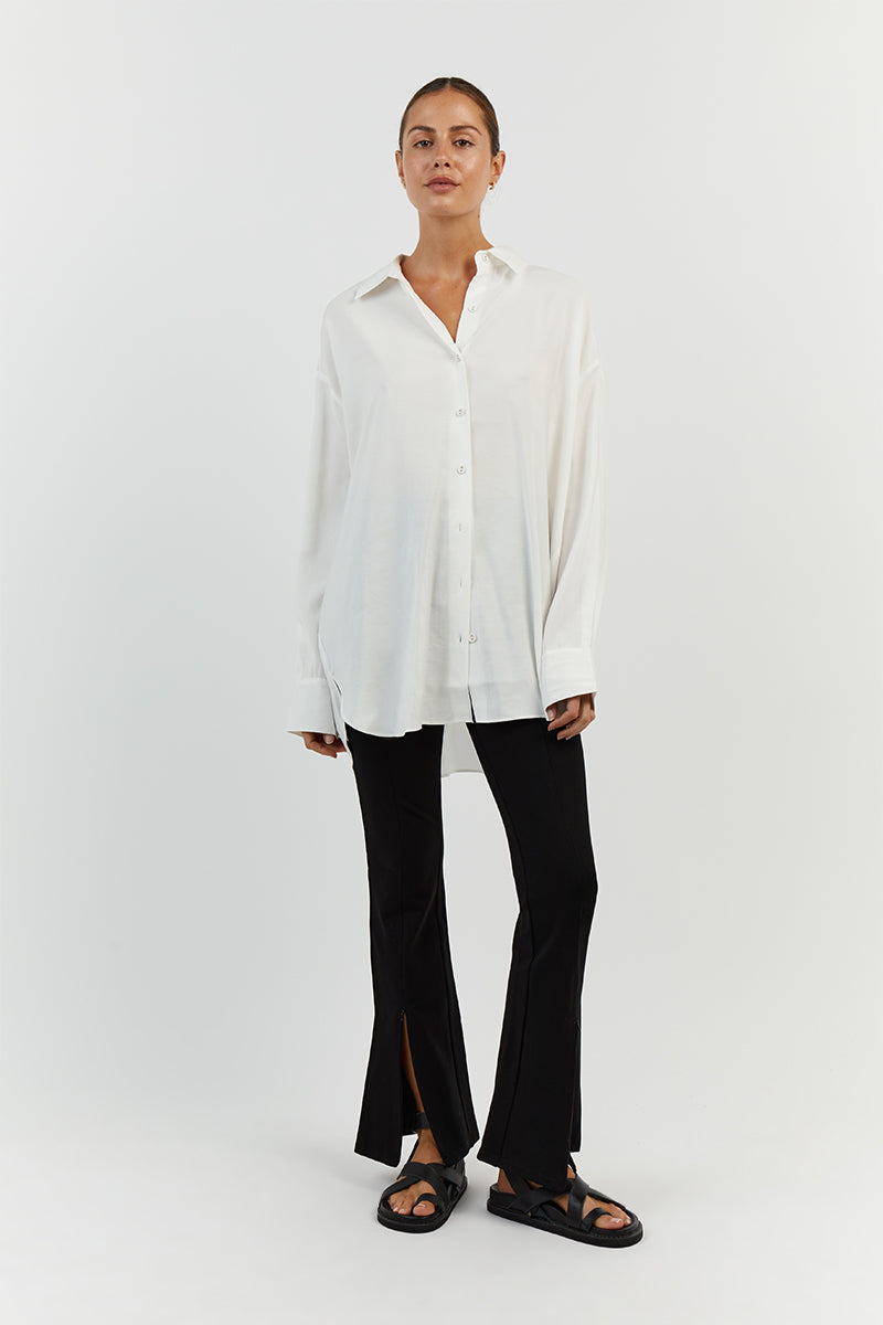 ASHER BLACK FLARED PANT