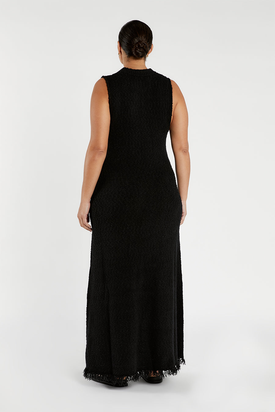 DAKOTA BLACK HIGH NECK MAXI DRESS
