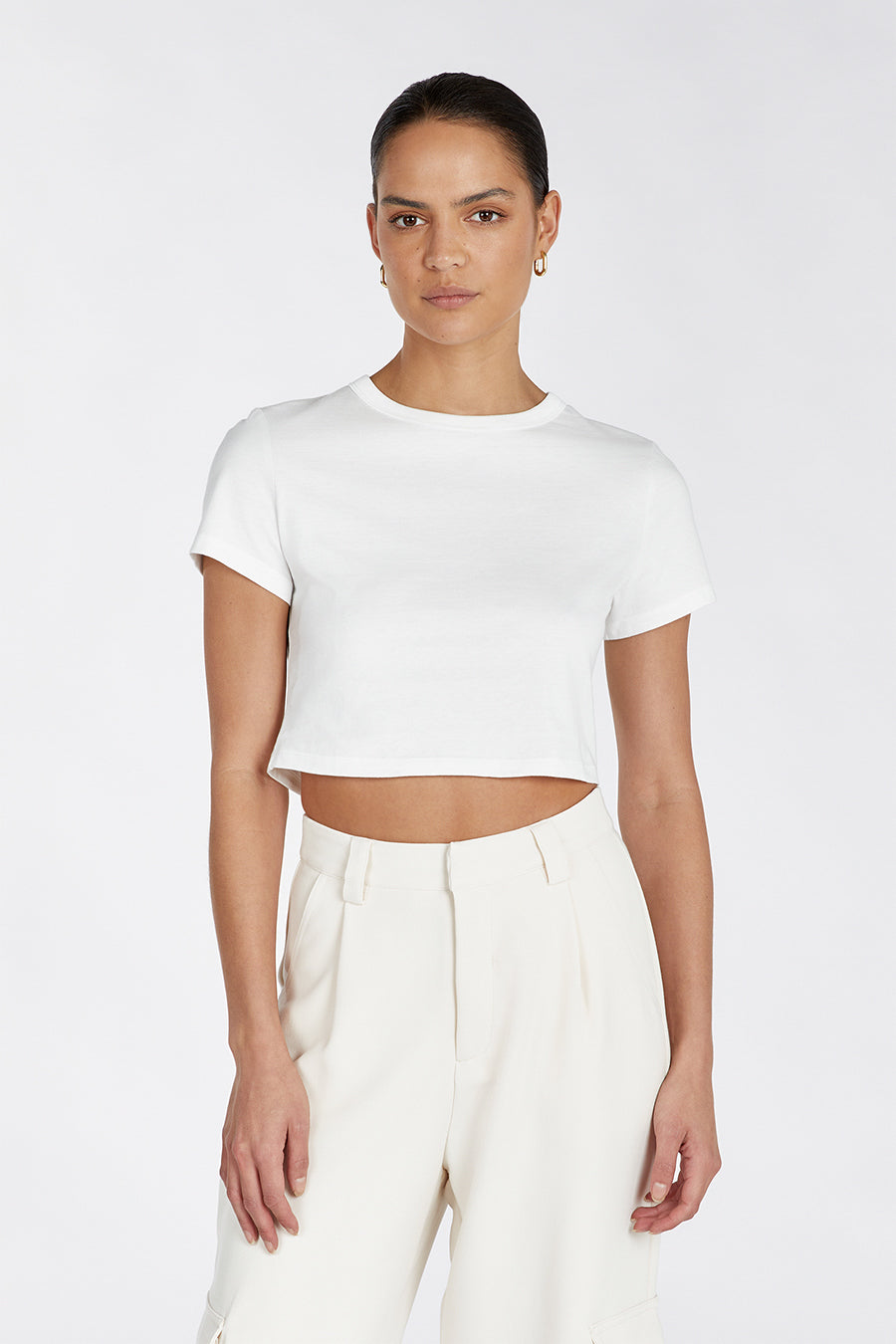 JOSEY OFF WHITE BABY TEE