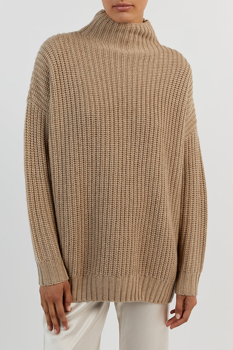 OSLO OAT MARLE LONGLINE JUMPER