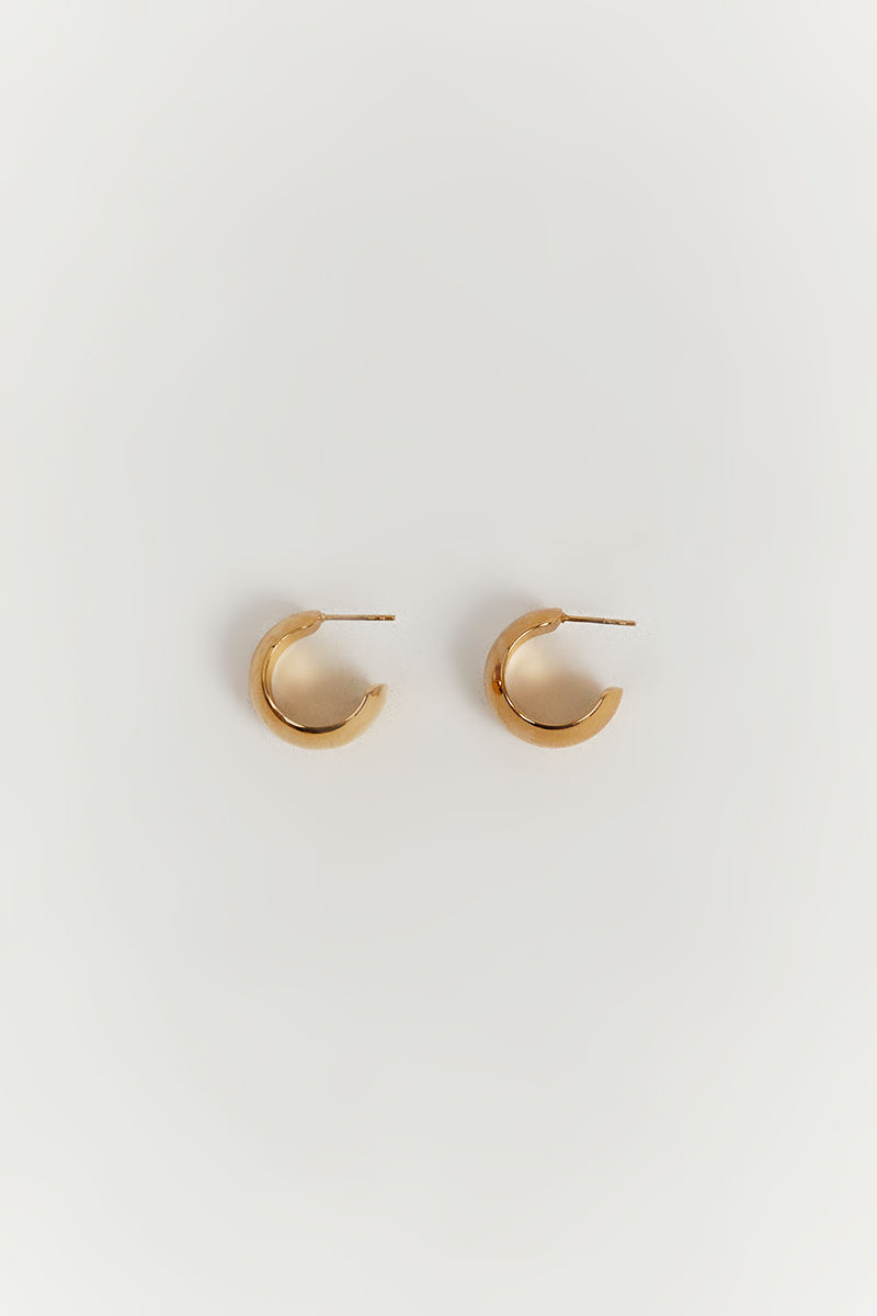 CENDRE CHATEAU GOLD HOOP EARRINGS