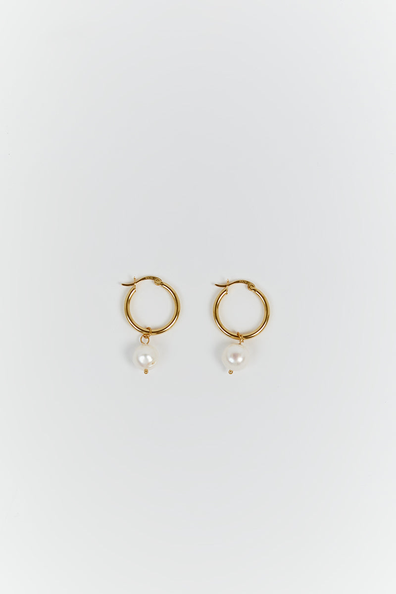ARMS OF EVE AUGUSTA GOLD&PEARL HOOP