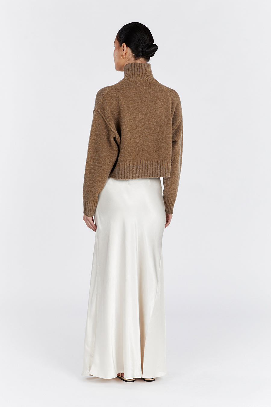 CLEO CHOC CROPPED JUMPER